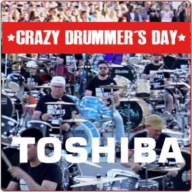 Toshiba patrocinador oficial del crazy drummers day