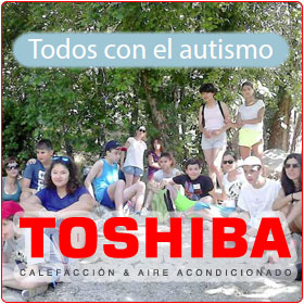 Patrocinio de Todos contra el autismo de Toshiba Aire acondicionado